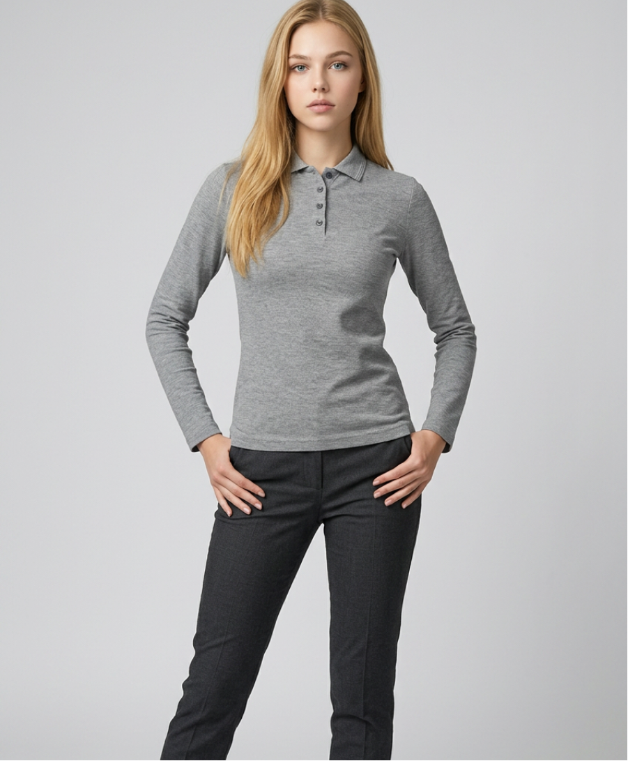 Sieviešu polo krekls "Pique Polo LS" 231