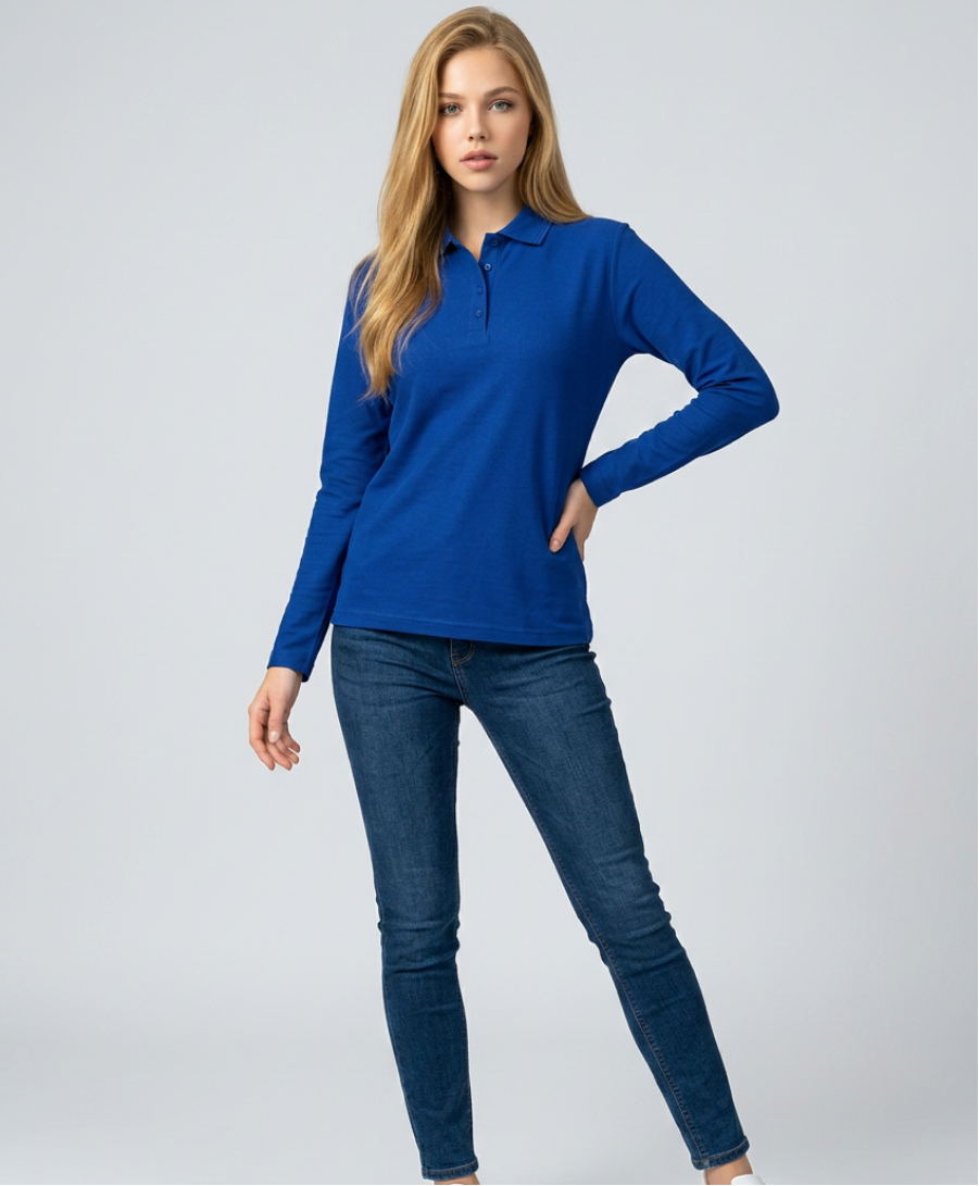 Sieviešu polo krekls "Pique Polo LS" 231