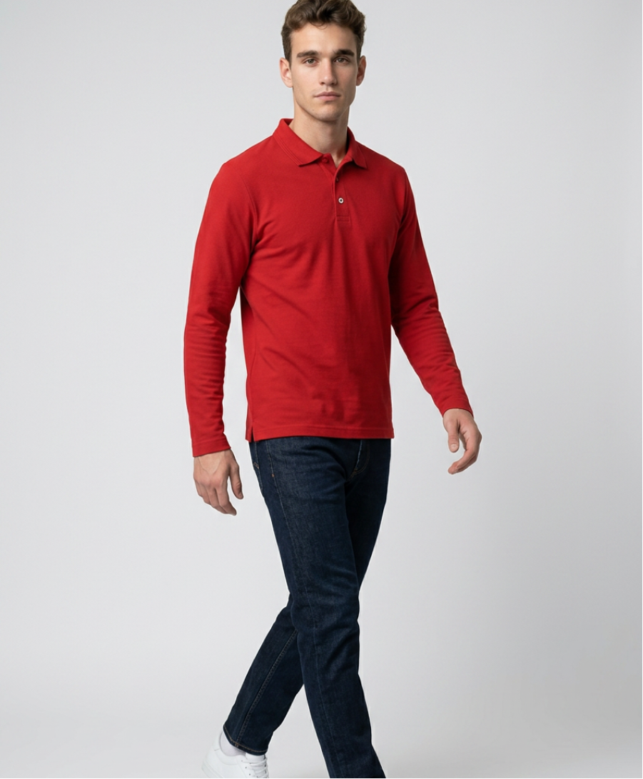 Vyriški polo marškinėliai „Pique Polo LS" 221