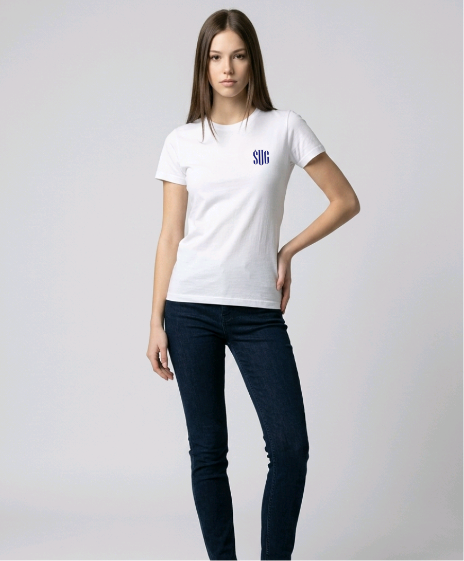 Šiaulių universitetinės gimnazijos unisex marškinėliai su logo „Paint“ P73