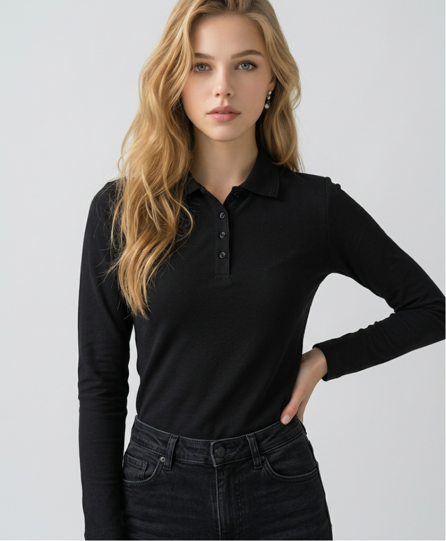Sieviešu polo krekls "Pique Polo LS" 231