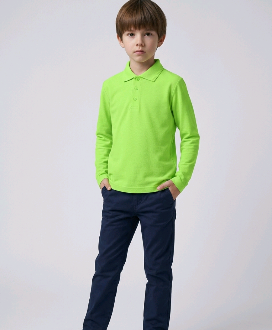 Skolas polo krekli bērniem "Pique Polo LS" 241