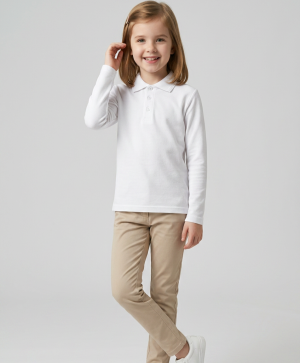 Kooli polo särgid lastele "Pique Polo LS" 241